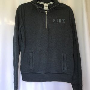 PINK quarter zip sweatshirt